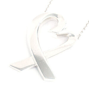 Tiffany Co Paloma Picasso Loving Heart Pendant Necklace Silver